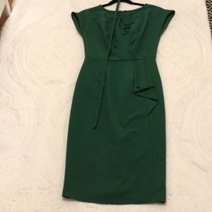 Stop Staring Dark Green Dress